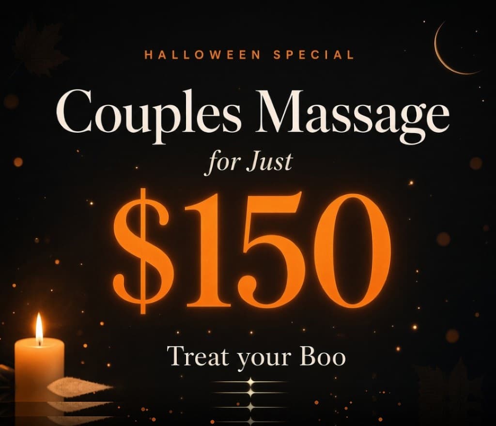 Halloween special: couples massage for $150 at Natural Beauty Spa